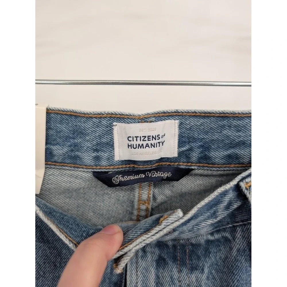 Citizens of Humanity NWT Miro Relaxed Pacifica Rigid Barrel Leg Blue Jeans sz 32